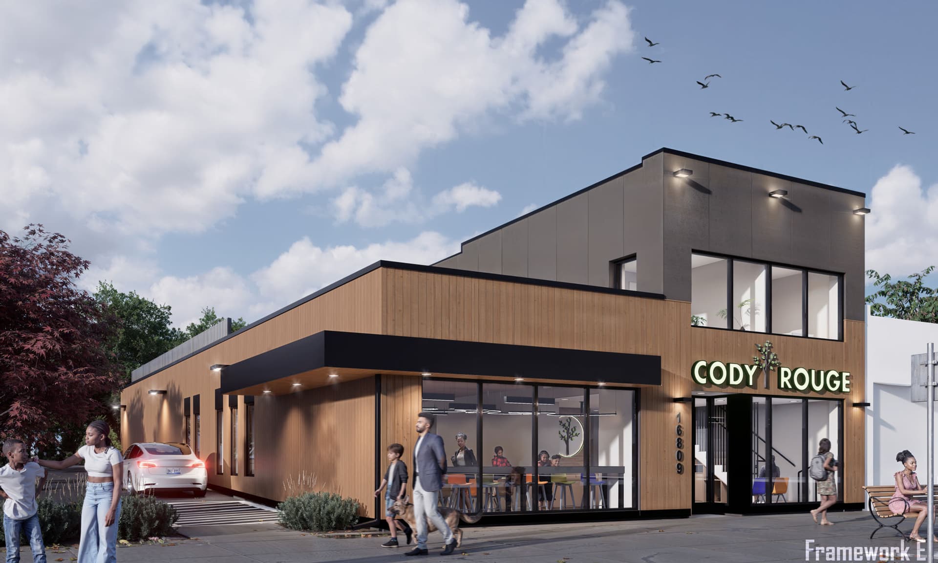 Cody Rouge Community Action Alliance — Nonprofit in Detroit, MI 48228, designed by Framework E, a Detroit architecture firm