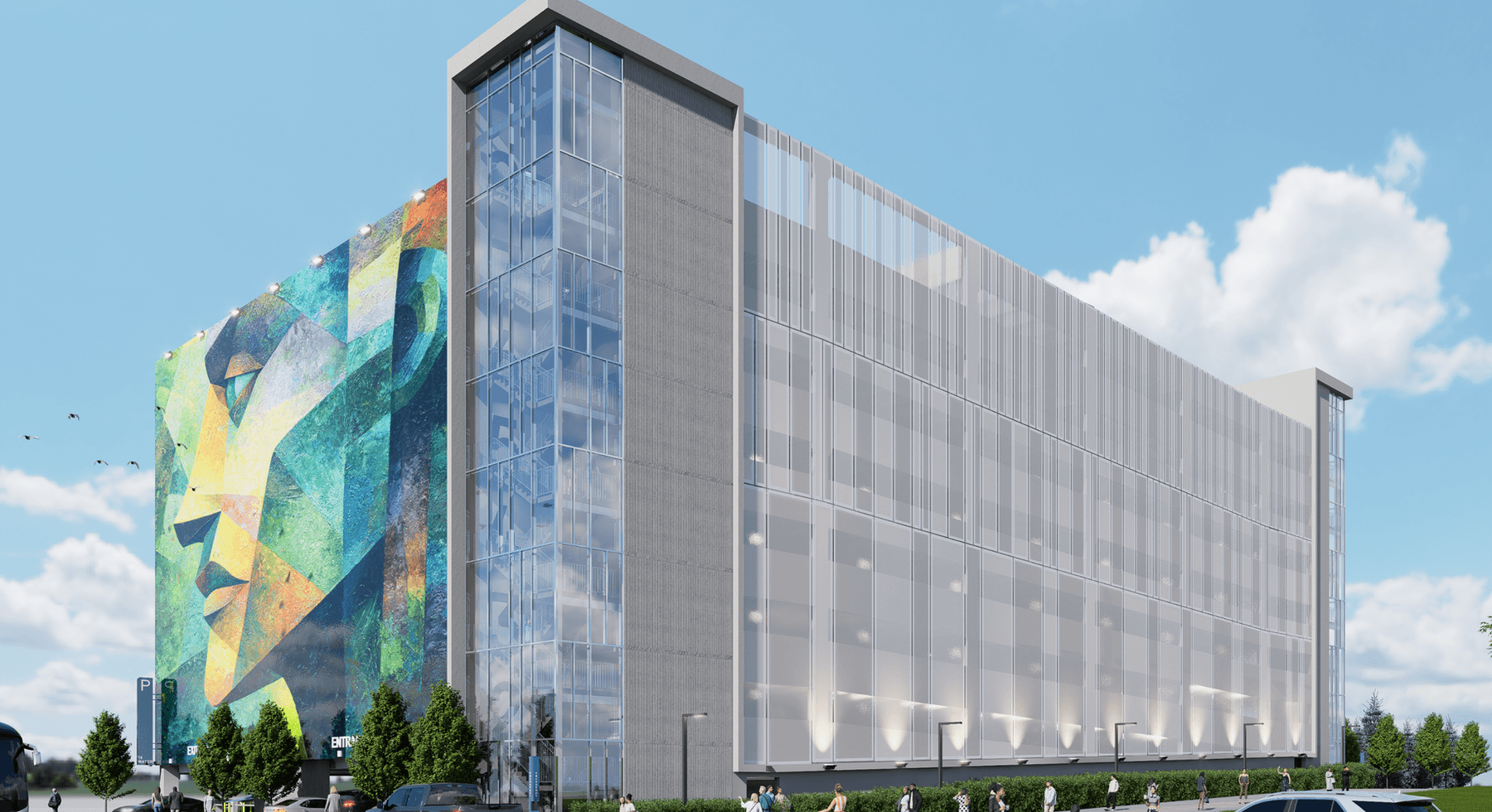 Oakland County Parking Decks — North & South, relevant architect-led design-build delivery work by Framework E