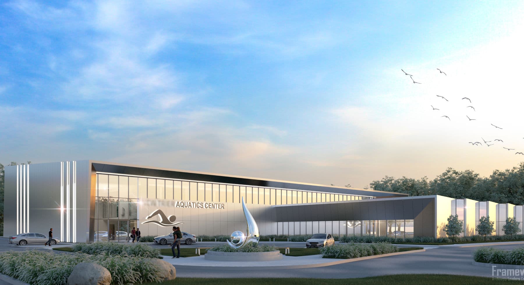 Confidential Aquatic Center, relevant aquatic center and natatorium architecture work by Framework E