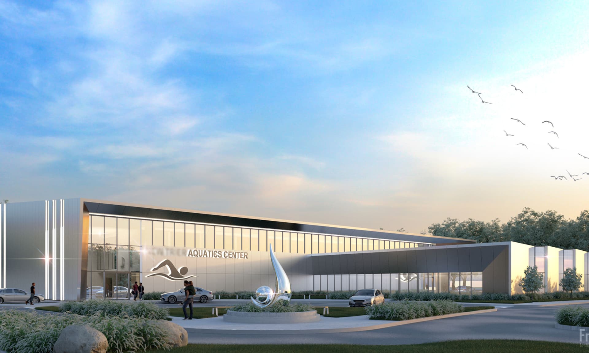 Confidential Aquatic Center — Sports Recreation in Illinois, designed by Framework E, a Detroit architecture firm