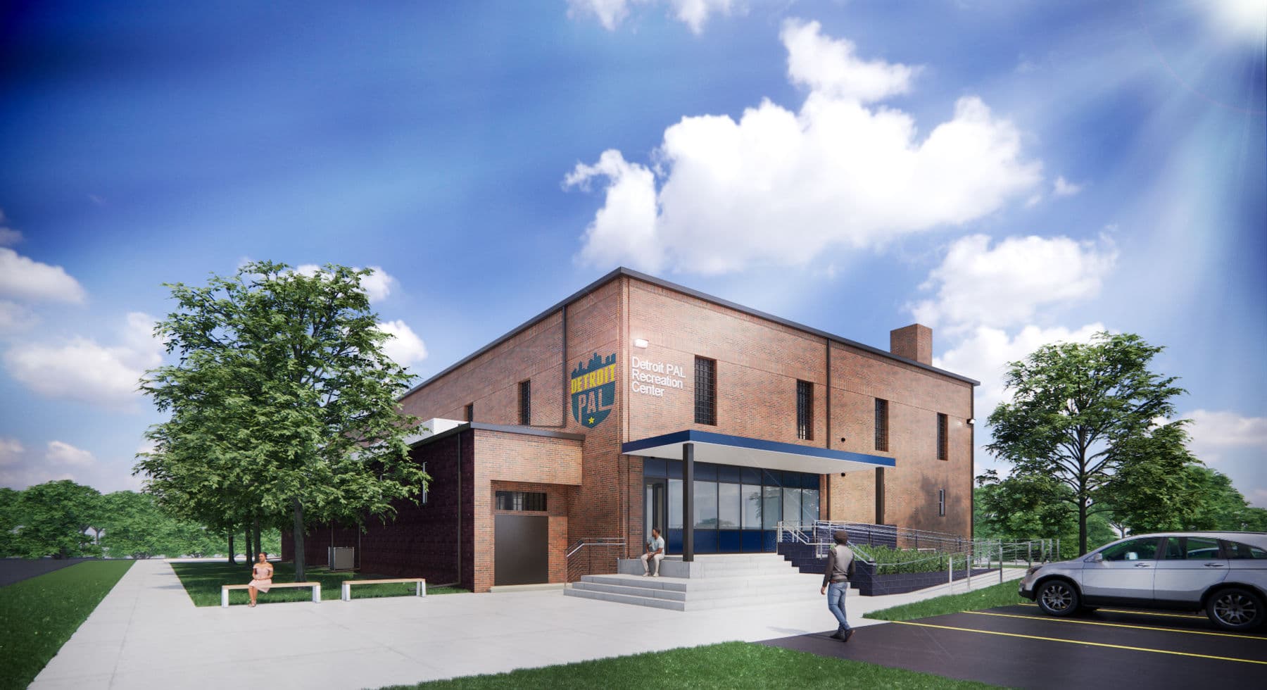 Detroit PAL, relevant sports complex and fieldhouse architecture work by Framework E